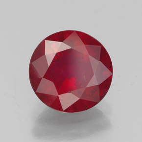 Rubis rouge naturelle coupe roude, 2,35 ct, VS-SI