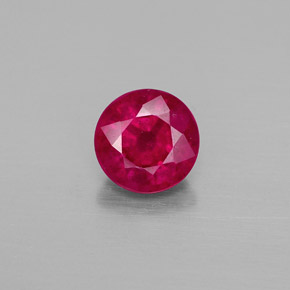 Rubis rouge naturelle coupe roude, 1,94 ct, VS-SI