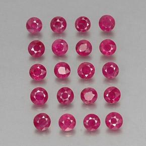 Achetez naturel 2,18ct rouge rubis gems, coupe roude, en provenance myanmar chez gemselect. en stock, livraison internationale!