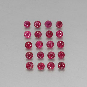 Achetez naturel ct rouge rubis gems, coupe roude, en provenance myanmar (birmanie) chez gemselect. en stock, livraison internationale!