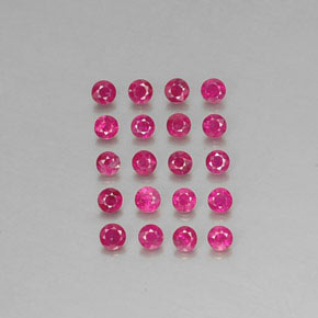 Achetez naturel ct rouge rubis gems, coupe roude, en provenance myanmar chez gemselect. en stock, livraison internationale!