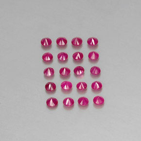 Achetez naturel ct rouge rubis gems, coupe roude, en provenance myanmar chez gemselect. en stock, livraison internationale!