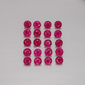Achetez naturel ct rouge rubis gems, coupe roude, en provenance myanmar (birmanie) chez gemselect. en stock, livraison internationale!