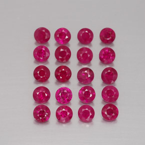 Achetez naturel ct rouge rubis gems, coupe roude, en provenance myanmar (birmanie) chez gemselect. en stock, livraison internationale!