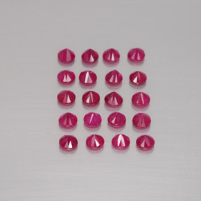 Achetez naturel ct rouge rubis gems, coupe roude, en provenance myanmar (birmanie) chez gemselect. en stock, livraison internationale!