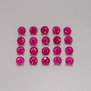 Achetez naturel ct rouge rubis gems, coupe roude, en provenance myanmar (birmanie) chez gemselect. en stock, livraison internationale!