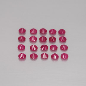 Achetez naturel ct rouge rubis gems, coupe roude, en provenance myanmar (birmanie) chez gemselect. en stock, livraison internationale!