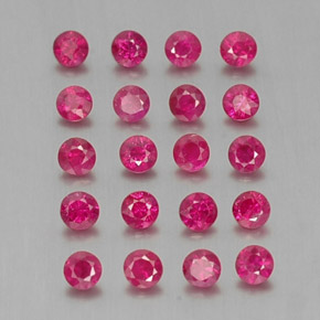 Achetez naturel ct rouge rubis gems, coupe roude, en provenance myanmar (birmanie) chez gemselect. en stock, livraison internationale!