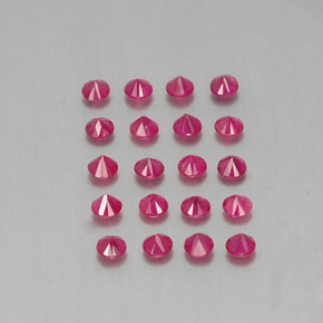 Achetez naturel ct rouge rubis gems, coupe roude, en provenance myanmar (birmanie) chez gemselect. en stock, livraison internationale!