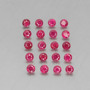 Achetez naturel ct rouge rubis gems, coupe roude, en provenance myanmar (birmanie) chez gemselect. en stock, livraison internationale!