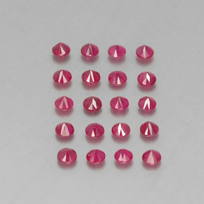 Achetez naturel ct rouge rubis gems, coupe roude, en provenance myanmar (birmanie) chez gemselect. en stock, livraison internationale!