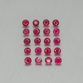 Achetez naturel ct rouge rubis gems, coupe roude, en provenance myanmar (birmanie) chez gemselect. en stock, livraison internationale!