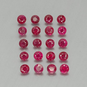 Achetez naturel ct rouge rubis gems, coupe roude, en provenance myanmar (birmanie) chez gemselect. en stock, livraison internationale!