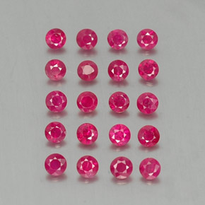 Achetez naturel ct rouge rubis gems, coupe roude, en provenance myanmar (birmanie) chez gemselect. en stock, livraison internationale!