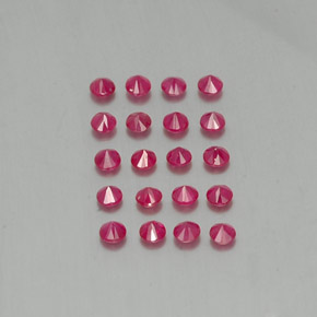 Achetez naturel ct rouge rubis gems, coupe roude, en provenance myanmar (birmanie) chez gemselect. en stock, livraison internationale!
