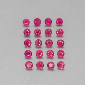 Achetez naturel ct rouge rubis gems, coupe roude, en provenance myanmar chez gemselect. en stock, livraison internationale!