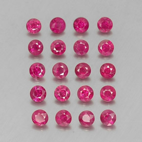 Achetez naturel ct rouge rubis gems, coupe roude, en provenance myanmar chez gemselect. en stock, livraison internationale!