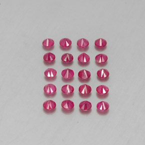Achetez naturel ct rouge rubis gems, coupe roude, en provenance myanmar chez gemselect. en stock, livraison internationale!