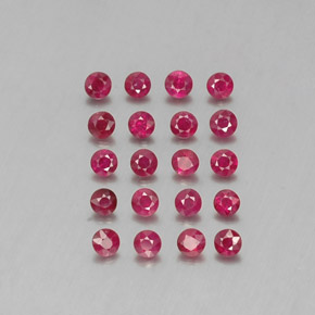 Achetez naturel ct rouge rubis gems, coupe roude, en provenance myanmar (birmanie) chez gemselect. en stock, livraison internationale!