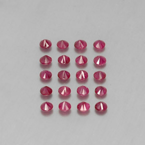 Achetez naturel ct rouge rubis gems, coupe roude, en provenance myanmar (birmanie) chez gemselect. en stock, livraison internationale!