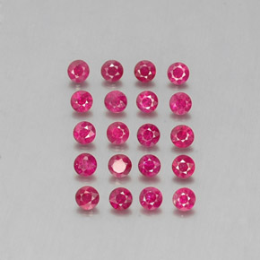 Achetez naturel ct rouge rubis gems, coupe roude, en provenance myanmar (birmanie) chez gemselect. en stock, livraison internationale!