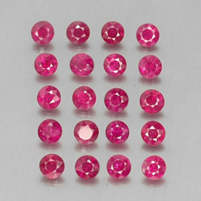 Achetez naturel ct rouge rubis gems, coupe roude, en provenance myanmar (birmanie) chez gemselect. en stock, livraison internationale!