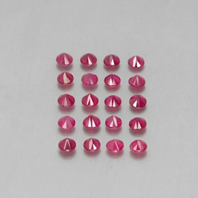 Achetez naturel ct rouge rubis gems, coupe roude, en provenance myanmar (birmanie) chez gemselect. en stock, livraison internationale!