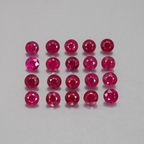 Achetez naturel ct rouge rubis gems, coupe roude, en provenance myanmar (birmanie) chez gemselect. en stock, livraison internationale!