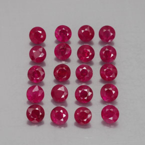 Achetez naturel ct rouge rubis gems, coupe roude, en provenance myanmar (birmanie) chez gemselect. en stock, livraison internationale!
