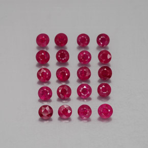Achetez naturel ct rouge rubis gems, coupe roude, en provenance myanmar (birmanie) chez gemselect. en stock, livraison internationale!