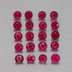 Achetez naturel ct rouge rubis gems, coupe roude, en provenance myanmar (birmanie) chez gemselect. en stock, livraison internationale!