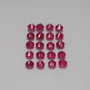 Achetez naturel ct rouge rubis gems, coupe roude, en provenance myanmar (birmanie) chez gemselect. en stock, livraison internationale!