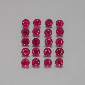 Achetez naturel ct rouge rubis gems, coupe roude, en provenance myanmar (birmanie) chez gemselect. en stock, livraison internationale!