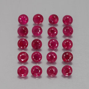Achetez naturel ct rouge rubis gems, coupe roude, en provenance myanmar (birmanie) chez gemselect. en stock, livraison internationale!