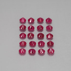 Achetez naturel ct rouge rubis gems, coupe roude, en provenance myanmar (birmanie) chez gemselect. en stock, livraison internationale!