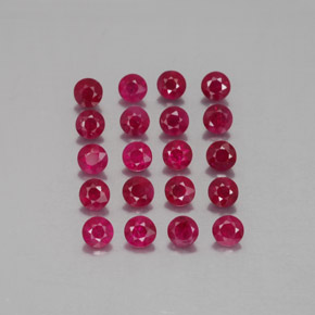Achetez naturel ct rouge rubis gems, coupe roude, en provenance myanmar (birmanie) chez gemselect. en stock, livraison internationale!