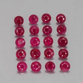 Achetez naturel ct rouge rubis gems, coupe roude, en provenance myanmar (birmanie) chez gemselect. en stock, livraison internationale!