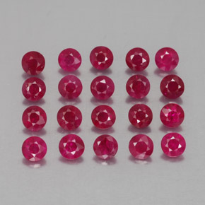 Achetez naturel ct rouge rubis gems, coupe roude, en provenance myanmar (birmanie) chez gemselect. en stock, livraison internationale!