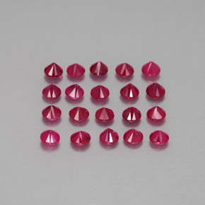 Achetez naturel ct rouge rubis gems, coupe roude, en provenance myanmar (birmanie) chez gemselect. en stock, livraison internationale!