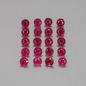 Achetez naturel ct rouge rubis gems, coupe roude, en provenance myanmar (birmanie) chez gemselect. en stock, livraison internationale!
