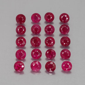 Achetez naturel ct rouge rubis gems, coupe roude, en provenance myanmar (birmanie) chez gemselect. en stock, livraison internationale!