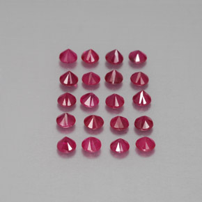 Achetez naturel ct rouge rubis gems, coupe roude, en provenance myanmar (birmanie) chez gemselect. en stock, livraison internationale!