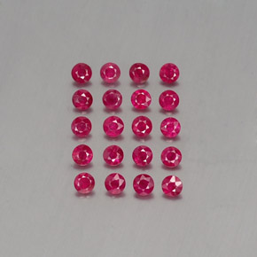 Achetez naturel ct rouge rubis gems, coupe roude, en provenance myanmar (birmanie) chez gemselect. en stock, livraison internationale!