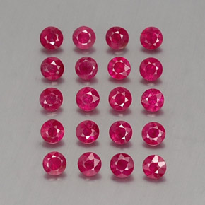 Achetez naturel ct rouge rubis gems, coupe roude, en provenance myanmar (birmanie) chez gemselect. en stock, livraison internationale!