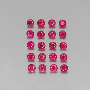Achetez naturel ct rouge rubis gems, coupe roude, en provenance myanmar (birmanie) chez gemselect. en stock, livraison internationale!