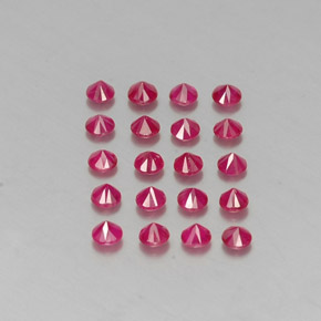 Achetez naturel ct rouge rubis gems, coupe roude, en provenance myanmar (birmanie) chez gemselect. en stock, livraison internationale!