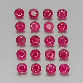 Achetez naturel ct rouge rubis gems, coupe roude, en provenance myanmar (birmanie) chez gemselect. en stock, livraison internationale!