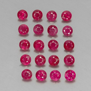 Achetez naturel ct rouge rubis gems, coupe roude, en provenance myanmar (birmanie) chez gemselect. en stock, livraison internationale!