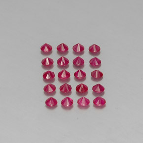 Achetez naturel ct rouge rubis gems, coupe roude, en provenance myanmar (birmanie) chez gemselect. en stock, livraison internationale!