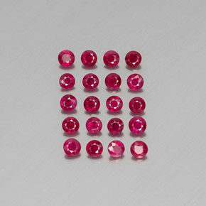 Achetez naturel ct rouge rubis gems, coupe roude, en provenance myanmar (birmanie) chez gemselect. en stock, livraison internationale!